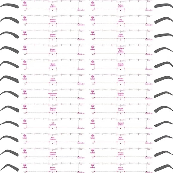 Eyebrow Stencils, 12 Pairs Eyebrow Shaper Kit, Reusable Eyebrow Template W/Strap - Picture 6 of 11